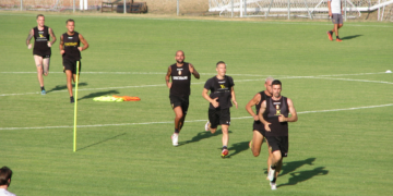 Ternana al lavoro a Cascia ( foto da Ternana time )
