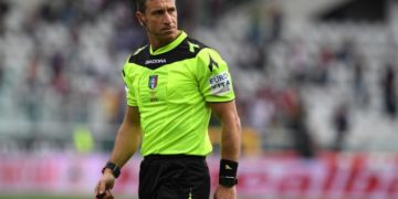 L'arbitro Daniele Doveri di Roma