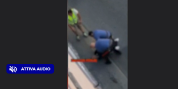 UN FOTOGRAMMA DEL VIDEO DELL'ARRESTO