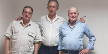 Sergio Giardinieri nuovo presidente Confesercenti Terni,Giuliano Granocchia presidente Confesercenti Umbria, Italo Federici per molti anni presidente storico di Terni dell'associazione