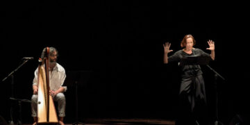 Cividale del Friuli, 06/09/2020  - MITTELFEST 2020 -  Empatia - Teatro Ristori - Deve trattarsi di autentico amore per la vita -  Elaborazione drammaturgica Giulia Calligaro dal Diario 1941–1943 di Etty Hillesum.

con Maddalena Crippa voce 

e Gian Mario Conti arpa e armonica - Foto Luca A. d'Agostino /Phocus Agency © 2020