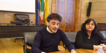 IL VICE SINDACO DI AVIGLIANO DANIELE MARCELLI CON RITA FORTUNATI