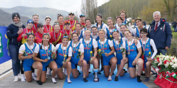 TERNI, 24 Marzo 2024
38° Memorial “Paolo d’Aloja” 2024
Nella foto: Premiazioni
Foto Luca Pagliaricci/Canottaggio/FIC