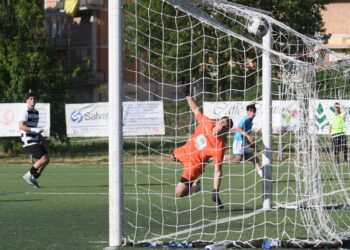 Il gol di Dita (foto di Sandro Corsi)