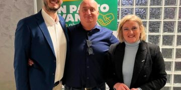 da sinistra, LuCa Tramini, Samuele Minciarelli, Aranna Antonini