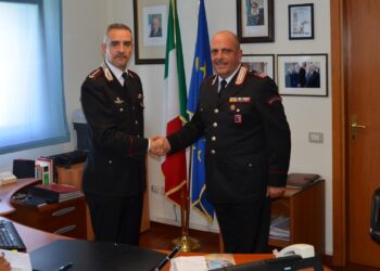 Il colonnello Valerio Marra(a sinistra) con il Luogotenente Paolo Martelli