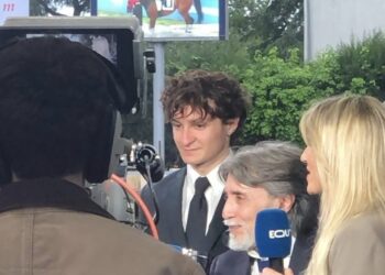 CRISTIANO LEONARDI CON IL FIGLIO GREGORIO DOPO LA VITTORIA DI KLAYNN AL "REGINA ELENA"