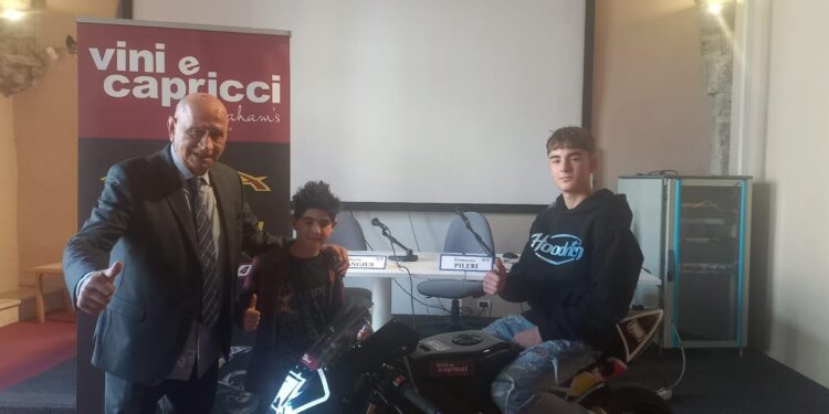 FRANCESCO PILERI CON MATTEO ANGIUS E TOMMY UBALDINI