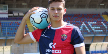 Marco Pagliari il nuovo arrivato in rossoverde ( foto da profilo Facebook del Lumezzane Calcio )