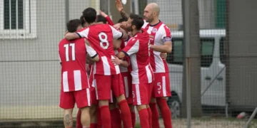 il Montecchio esulta. Fonte Ufficio Stampa