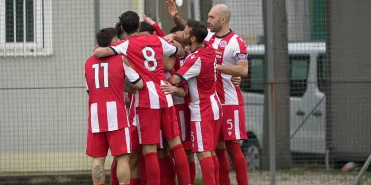 il Montecchio esulta. Fonte Ufficio Stampa