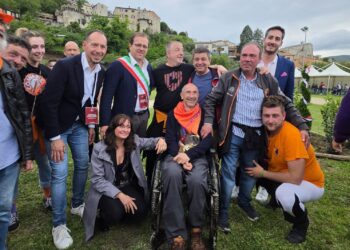 Un momento della premiazione.