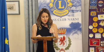 chiara rossi , presidente   Lions Club Narni