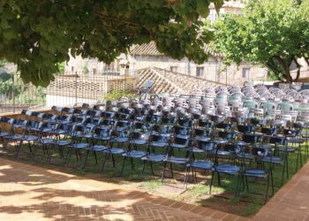 La platea, pronta per stasera
