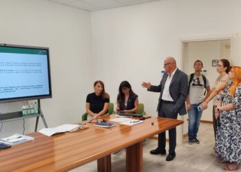 UN MOMENTO DELLA CONFERENZA STAMPA DI QUESTA MATTINA SUL NUOVO OSPEDALE DI TERNI