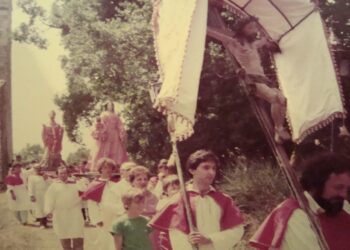 La processione a Cecalocco tanti anni fa