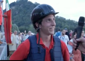 Jacopo Matticari dopo la vittoria
