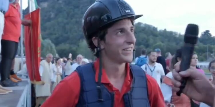 Jacopo Matticari dopo la vittoria