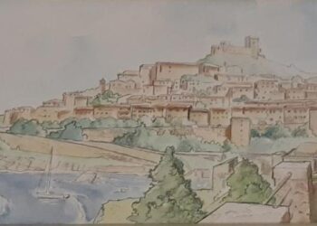 Narni visto dall'artista Michele Rubini