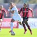 MILAN, ITALY - OCTOBER 24: Mawa Sesay of AC Milan in action during the Serie A Women match between AC Milan and Ternana Calcio at Vismara PUMA House of Football on October 24, 2026 in Milan, Italy.  (Photo by Marco Mantovani/AC Milan via Getty Images)